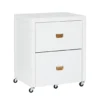 Kari White 2-Drawer Rolling Filing Cabinet -Living Room Furniture Store 810543247 1