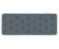 Claire Linen Upholstered Rolling Bench -Living Room Furniture Store 810543278 5