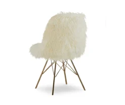 Layton Cream & Gold Faux Fur Chair 11 Layton Cream & Gold Faux Fur Chair -Living Room Furniture Store 810543311 3