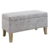 Lisa Seashell Storage Ottoman -Living Room Furniture Store 810543334 1