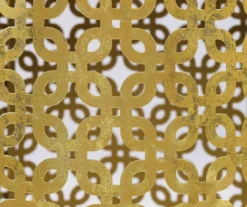 Asher Gold 2-Piece Pierced Metal Nesting Table Set -Living Room Furniture Store 810543376 A8 4