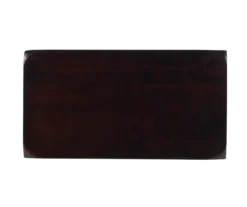 Maury 29" Dark Brown Wooden Saddle Stool -Living Room Furniture Store 810543378 5