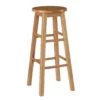 Hue 29" Natural Round Wood Bar Stool -Living Room Furniture Store 810543380 1