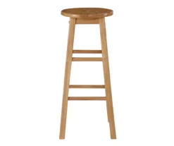 Hue 29" Natural Round Wood Bar Stool -Living Room Furniture Store 810543380 4