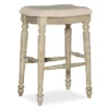 Bristol Whitewash Backless Bar Stool 2 Bristol Whitewash Backless Bar Stool -Living Room Furniture Store 810543397 1