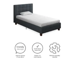 Atwater Living DHP Ryder Linen Upholstered Bed -Living Room Furniture Store 810543644 1