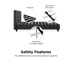 Atwater Living DHP Ryder Linen Upholstered Bed -Living Room Furniture Store 810543644 2