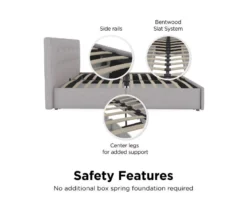 Atwater Living DHP Ryder Linen Upholstered Bed With Storage -Living Room Furniture Store 810543649 2