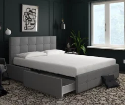 Atwater Living DHP Ryder Linen Upholstered Bed With Storage -Living Room Furniture Store 810543649 6