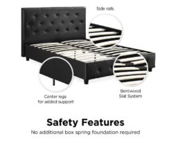 DHP Dana Faux Leather Upholstered Queen Bed -Living Room Furniture Store 810543735 2
