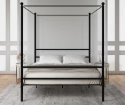DHP Kate Black Metal Full Canopy Bed -Living Room Furniture Store 810543780 5