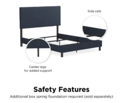 Atwater Living DHP Jazmine Linen Upholstered Queen Bed -Living Room Furniture Store 810543815 2