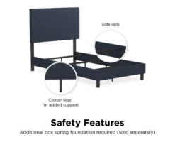 Atwater Living DHP Jazmine Linen Upholstered Queen Bed -Living Room Furniture Store 810543817 2