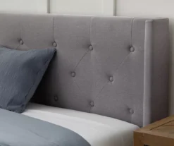 Isabelle Stone Upholstered Twin Wingback Bed 12 Isabelle Stone Upholstered Twin Wingback Bed -Living Room Furniture Store 810547604 810547608 810547627 810547612 4