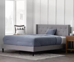 Isabelle Stone Upholstered Twin Wingback Bed 13 Isabelle Stone Upholstered Twin Wingback Bed -Living Room Furniture Store 810547604 810547608 810547627 810547612 5