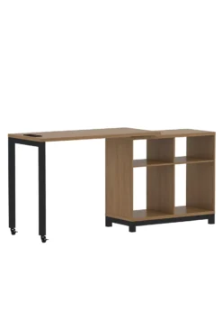 Real Living Seven Hills Metal & Melamine 4-Cube Pivot Desk With USB Charging -Living Room Furniture Store 810561090 21