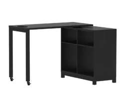 Real Living Seven Hills Metal & Melamine 4-Cube Pivot Desk With USB Charging -Living Room Furniture Store 810561092 2