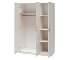 Ivory Oak 3-Door Storage Wardrobe -Living Room Furniture Store 810561398 21