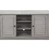 52" Gray & White Faux Marble TV Stand