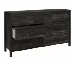 Silverton Black Oak 7-Drawer Dresser -Living Room Furniture Store 810569986 4