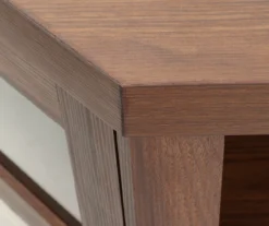 48" Brown Corner Electric Fireplace Console -Living Room Furniture Store 810570725 1