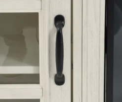 60" White 2-Tone Electric Fireplace Console -Living Room Furniture Store 810570730 5