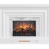 53.5" White Marble Petite Grand Electric Fireplace -Living Room Furniture Store 810570829 11