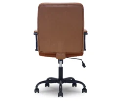 Camel Brown Vegan Leather Office Chair 17 Camel Brown Vegan Leather Office Chair -Living Room Furniture Store 810583520 A2 1