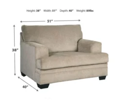 Signature Design By Ashley Dorsten Oversized Armchair -Living Room Furniture Store 810587466 3
