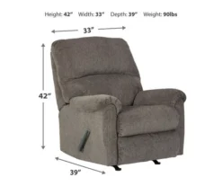 Dorsten Slate Rocker Recliner -Living Room Furniture Store 810587469 81 1