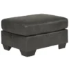 Bladen Slate Faux Leather Ottoman 1 Bladen Slate Faux Leather Ottoman -Living Room Furniture Store 810587474 1 1