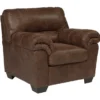 Bladen Coffee Faux Leather Armchair