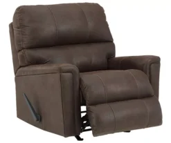 Navi Chestnut Faux Leather Rocker Recliner -Living Room Furniture Store 810587485 4