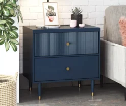 Elizabeth Navy Nightstand -Living Room Furniture Store 810589213 6