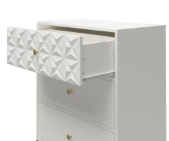Blair White 3-Drawer Dresser -Living Room Furniture Store 810589237 1