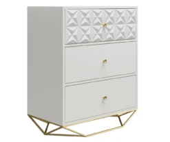 Blair White 3-Drawer Dresser -Living Room Furniture Store 810589237 4