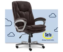 Benton Brown Big & Tall Faux Leather Executive Office Chair -Living Room Furniture Store 810590314 6