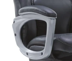 Delvin Black Bonded Leather Office Chair -Living Room Furniture Store 810590317 A0 7