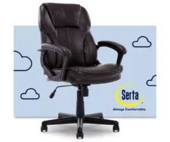 Mitchell Roasted Chestnut Vegan Leather Office Chair -Living Room Furniture Store 810590318 1