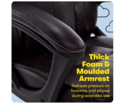 Mitchell Roasted Chestnut Vegan Leather Office Chair -Living Room Furniture Store 810590318 11