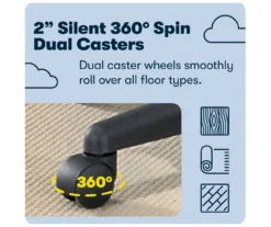 Mitchell Roasted Chestnut Vegan Leather Office Chair -Living Room Furniture Store 810590318 13