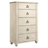 Willowton 5-Drawer Storage Chest -Living Room Furniture Store 810590333