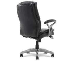 Anniston Black Bonded Leather Office Chair 11 Anniston Black Bonded Leather Office Chair -Living Room Furniture Store 810590373 5