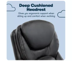 Claremont Black Bonded Leather Office Chair -Living Room Furniture Store 810590374 10