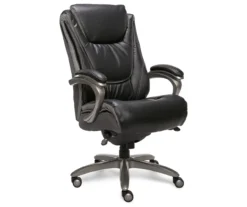 Baxter Black Big & Tall Bonded Leather Office Chair -Living Room Furniture Store 810590377 4