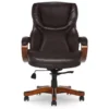 Conway Dark Brown Big & Tall Bonded Leather Office Chair -Living Room Furniture Store 810590381 3