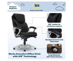 Serta Bryce Bonded Leather Office Chair 41 Serta Bryce Bonded Leather Office Chair -Living Room Furniture Store 810590389 7