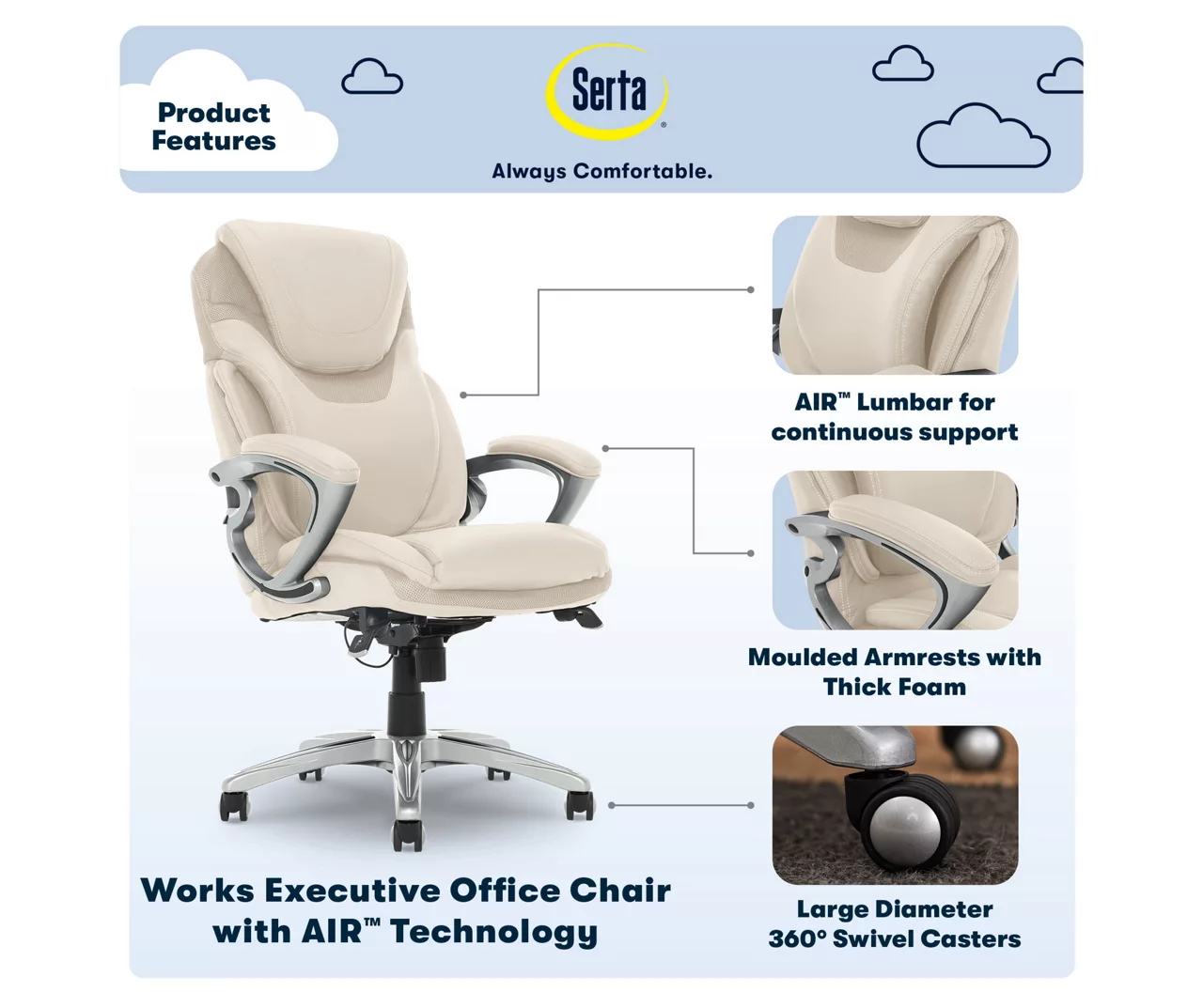 Serta Bryce Bonded Leather Office Chair 10 Serta Bryce Bonded Leather Office Chair - Image 8