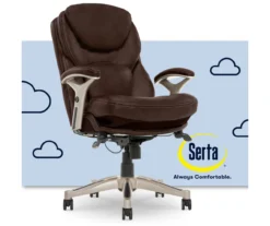 Claremont Chestnut Brown Bonded Leather Office Chair -Living Room Furniture Store 810590393 1