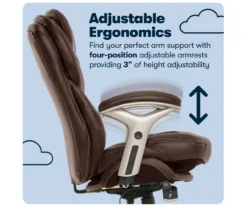 Claremont Chestnut Brown Bonded Leather Office Chair -Living Room Furniture Store 810590393 11